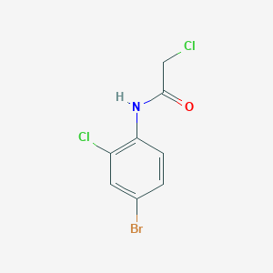 molecular formula C8H6BrCl2NO B067282 N-(4-溴-2-氯苯基)-2-氯乙酰胺 CAS No. 195372-57-7