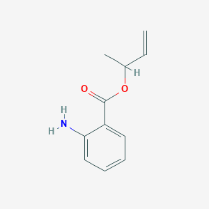 molecular formula C11H13NO2 B067290 But-3-en-2-yl 2-aminobenzoate CAS No. 186135-57-9