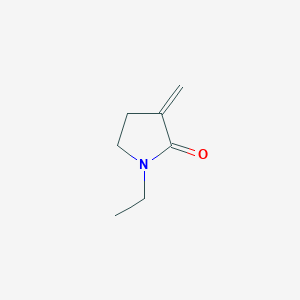 molecular formula C7H11NO B067304 2-Pyrrolidinone, 1-ethyl-3-methylene- CAS No. 183443-58-5