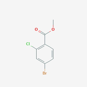 molecular formula C8H6BrClO2 B067309 4-溴-2-氯苯甲酸甲酯 CAS No. 185312-82-7