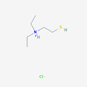 molecular formula C6H16ClNS B067350 Diethyl(2-sulfanylethyl)azanium;chloride CAS No. 185463-71-2