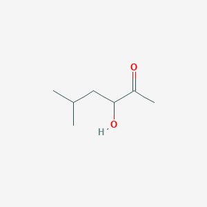 molecular formula C7H14O2 B067359 3-Hydroxy-5-methyl-2-hexanone CAS No. 163038-04-8