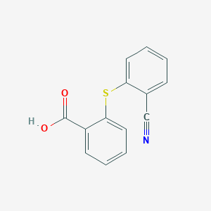 molecular formula C14H9NO2S B067364 2-(2-Cyanophenylthio)benzoic acid CAS No. 163725-12-0