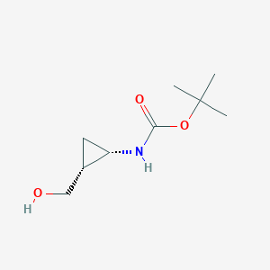 B067382 Carbamic acid, [2-(hydroxymethyl)cyclopropyl]-, 1,1-dimethylethyl ester, (1S- CAS No. 177472-48-9