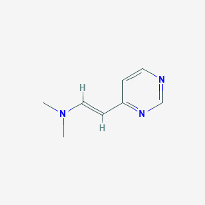 molecular formula C8H11N3 B067396 4-(2-(二甲氨基)乙烯基)嘧啶 CAS No. 179009-23-5
