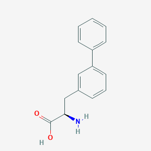 molecular formula C15H15NO2 B067397 (R)-2-氨基-3-联苯-3-基丙酸 CAS No. 164172-95-6
