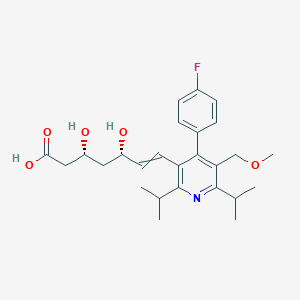 B067398 (3R,5S)-7-[4-(4-fluorophenyl)-5-(methoxymethyl)-2,6-di(propan-2-yl)-3-pyridinyl]-3,5-dihydroxy-6-heptenoic acid CAS No. 159813-78-2