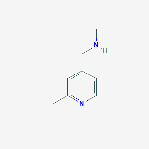 B067401 1-(2-ethylpyridin-4-yl)-N-methylmethanamine CAS No. 165558-82-7