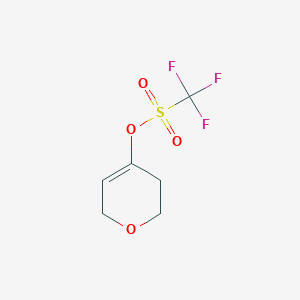 molecular formula C6H7F3O4S B067416 3,6-二氢-2H-吡喃-4-基三氟甲磺酸酯 CAS No. 188975-30-6