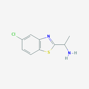 B067423 2-Benzothiazolemethanamine,5-chloro-alpha-methyl-(9CI) CAS No. 185949-46-6