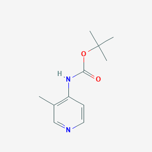 molecular formula C11H16N2O2 B067431 叔丁基N-(3-甲基吡啶-4-基)氨基甲酸酯 CAS No. 180253-65-0