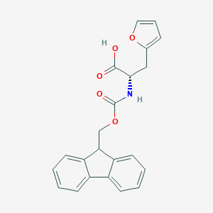 molecular formula C22H19NO5 B067441 Fmoc-L-2-呋喃丙氨酸 CAS No. 159611-02-6