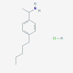 molecular formula C13H22ClN B067447 1-(4-pentylphenyl)ethanamine Hydrochloride CAS No. 175136-44-4