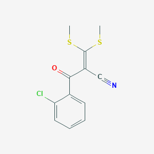 B067460 2-(2-Chlorobenzoyl)-3,3-bis(methylsulfanyl)prop-2-enenitrile CAS No. 175137-51-6