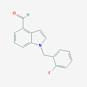 B067462 1-(2-Fluorobenzyl)indole-4-carbaldehyde CAS No. 192994-38-0