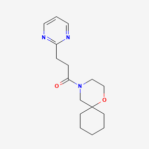 1-(1-Oxa-4-azaspiro[5.5]undecan-4-yl)-3-pyrimidin-2-ylpropan-1-one