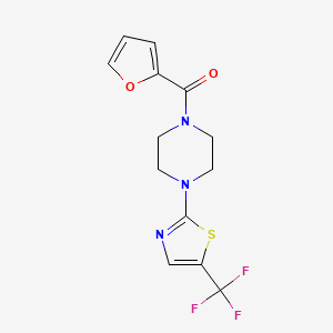 Furan-2-yl-[4-[5-(trifluoromethyl)-1,3-thiazol-2-yl]piperazin-1-yl]methanone