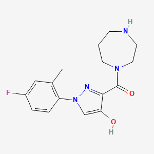 1,4-Diazepan-1-yl-[1-(4-fluoro-2-methylphenyl)-4-hydroxypyrazol-3-yl]methanone