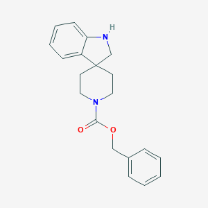 molecular formula C20H22N2O2 B067471 苄基螺[吲哚啉-3,4'-哌啶]-1'-甲酸酯 CAS No. 167484-18-6