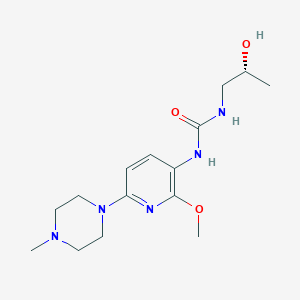 1-[(2R)-2-hydroxypropyl]-3-[2-methoxy-6-(4-methylpiperazin-1-yl)pyridin-3-yl]urea