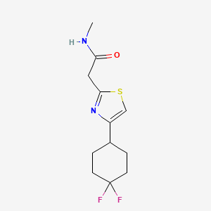 2-[4-(4,4-difluorocyclohexyl)-1,3-thiazol-2-yl]-N-methylacetamide