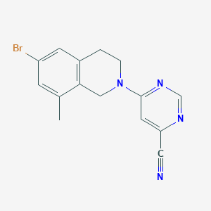 6-(6-bromo-8-methyl-3,4-dihydro-1H-isoquinolin-2-yl)pyrimidine-4-carbonitrile