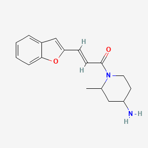 (E)-1-(4-amino-2-methylpiperidin-1-yl)-3-(1-benzofuran-2-yl)prop-2-en-1-one