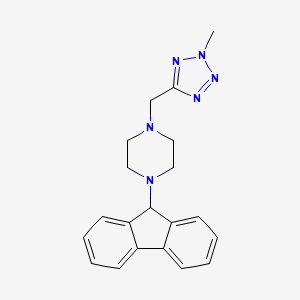 1-(9H-fluoren-9-yl)-4-[(2-methyltetrazol-5-yl)methyl]piperazine