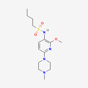 N-[2-methoxy-6-(4-methylpiperazin-1-yl)pyridin-3-yl]butane-1-sulfonamide