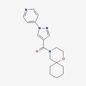 1-Oxa-4-azaspiro[5.5]undecan-4-yl-(1-pyridin-4-ylpyrazol-4-yl)methanone