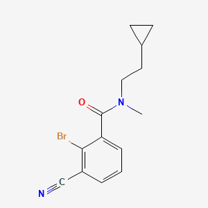 2-bromo-3-cyano-N-(2-cyclopropylethyl)-N-methylbenzamide