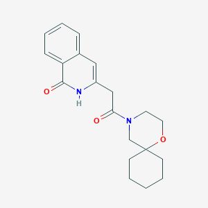 3-[2-(1-oxa-4-azaspiro[5.5]undecan-4-yl)-2-oxoethyl]-2H-isoquinolin-1-one