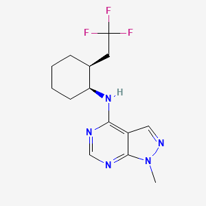 1-methyl-N-[(1S,2S)-2-(2,2,2-trifluoroethyl)cyclohexyl]pyrazolo[3,4-d]pyrimidin-4-amine