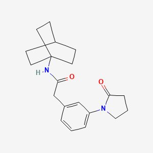 N-(1-bicyclo[2.2.2]octanyl)-2-[3-(2-oxopyrrolidin-1-yl)phenyl]acetamide