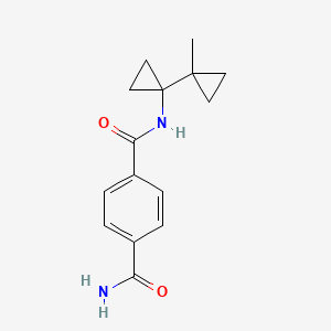 4-N-[1-(1-methylcyclopropyl)cyclopropyl]benzene-1,4-dicarboxamide