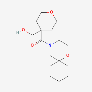 [4-(Hydroxymethyl)oxan-4-yl]-(1-oxa-4-azaspiro[5.5]undecan-4-yl)methanone