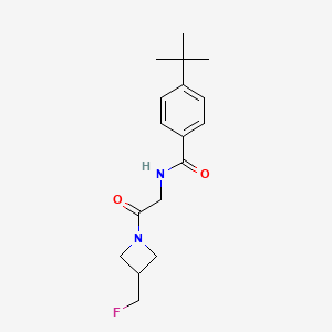 4-tert-butyl-N-[2-[3-(fluoromethyl)azetidin-1-yl]-2-oxoethyl]benzamide