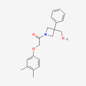 2-(3,4-Dimethylphenoxy)-1-[3-(hydroxymethyl)-3-phenylazetidin-1-yl]ethanone