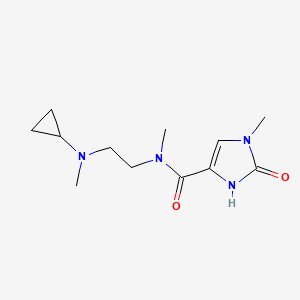 N-[2-[cyclopropyl(methyl)amino]ethyl]-N,3-dimethyl-2-oxo-1H-imidazole-5-carboxamide