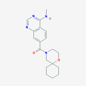 [4-(Methylamino)quinazolin-7-yl]-(1-oxa-4-azaspiro[5.5]undecan-4-yl)methanone