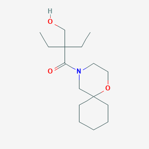 2-Ethyl-2-(hydroxymethyl)-1-(1-oxa-4-azaspiro[5.5]undecan-4-yl)butan-1-one