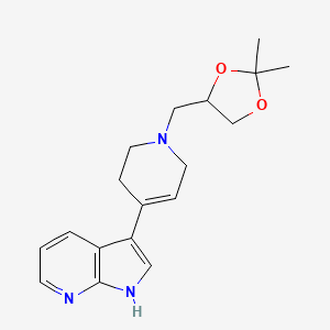 3-[1-[(2,2-dimethyl-1,3-dioxolan-4-yl)methyl]-3,6-dihydro-2H-pyridin-4-yl]-1H-pyrrolo[2,3-b]pyridine