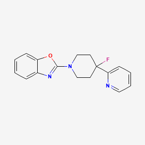 2-(4-Fluoro-4-pyridin-2-ylpiperidin-1-yl)-1,3-benzoxazole