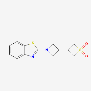 3-[1-(7-Methyl-1,3-benzothiazol-2-yl)azetidin-3-yl]thietane 1,1-dioxide