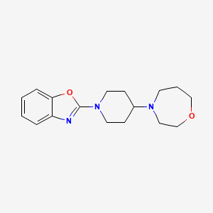 2-[4-(1,4-Oxazepan-4-yl)piperidin-1-yl]-1,3-benzoxazole