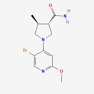 (3S,4S)-1-(5-bromo-2-methoxypyridin-4-yl)-4-methylpyrrolidine-3-carboxamide