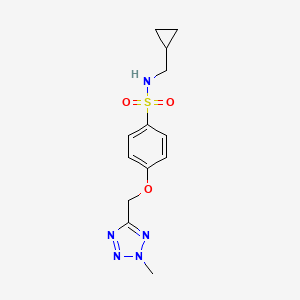 N-(cyclopropylmethyl)-4-[(2-methyltetrazol-5-yl)methoxy]benzenesulfonamide