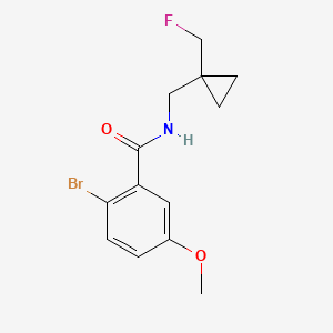 2-bromo-N-[[1-(fluoromethyl)cyclopropyl]methyl]-5-methoxybenzamide