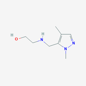 2-{[(1,4-dimethyl-1H-pyrazol-5-yl)methyl]amino}ethan-1-ol