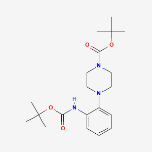 Tert-butyl 4-[2-[(2-methylpropan-2-yl)oxycarbonylamino]phenyl]piperazine-1-carboxylate